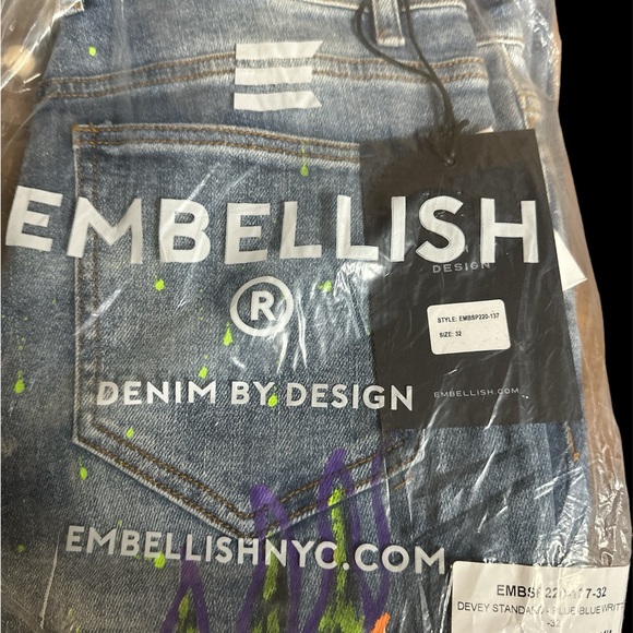 Men’s Embellished jeans size 32 - Picture 3 of 4